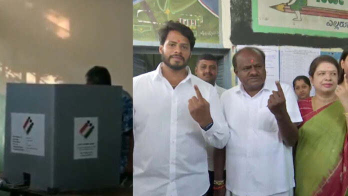 कर्नाटक में कड़ी सुरक्षा के बीच विधानसभा चुनाव के लिए मतदान शुरू